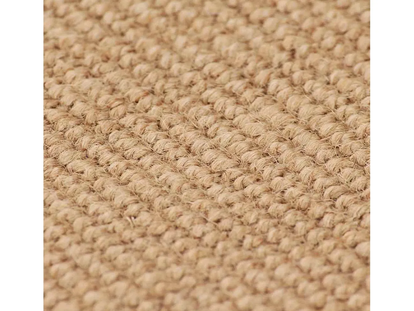 Alfombra de yute con reverso de látex 140x200 cm Natural Beige Best