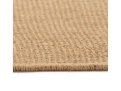 Alfombra de yute con reverso de látex 200x300 cm ES65578 Marru00f3n Best