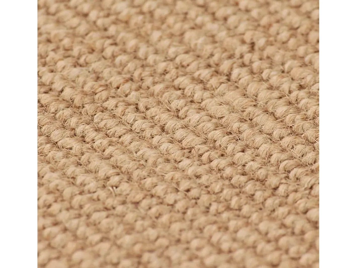 Alfombra de yute con reverso de látex 200x300 cm ES65578 Marru00f3n Best