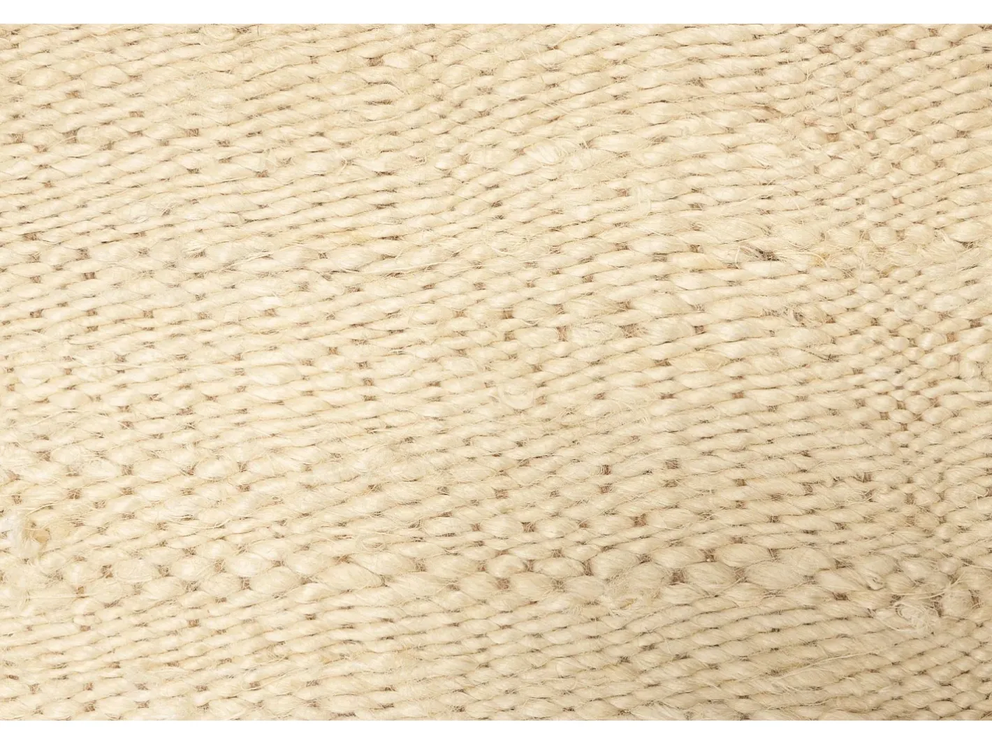 Alfombra De Salón-Alfombra de yute hecha a mano 70x140 cm Forest Crema