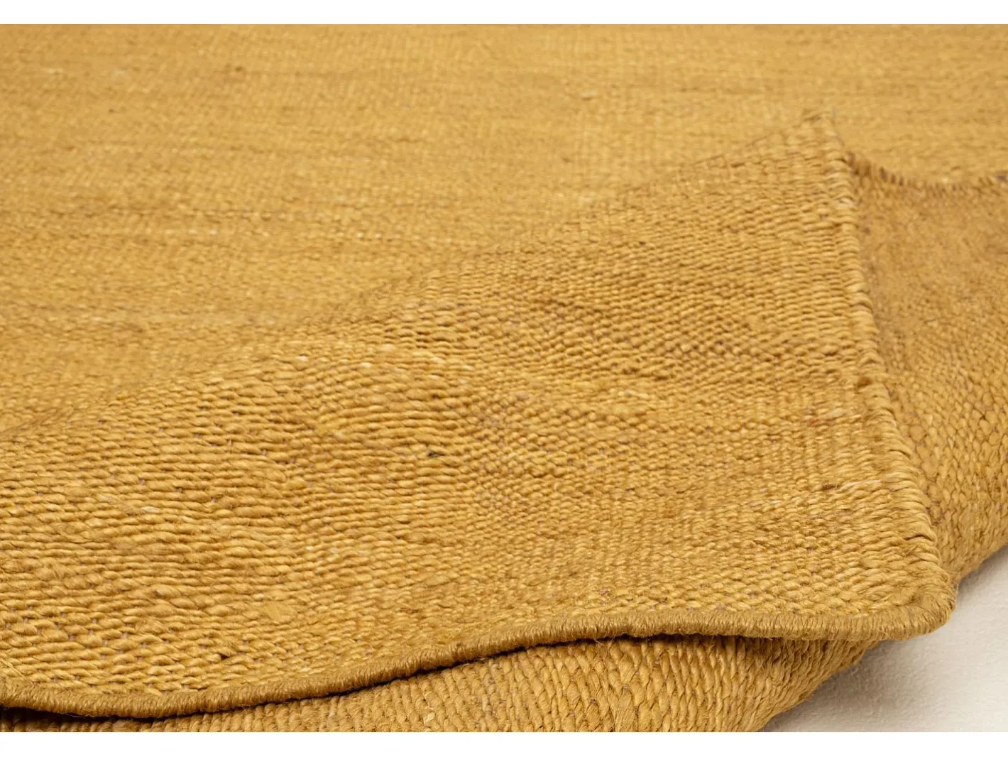 Alfombra de yute hecha a mano 170x240 cm Oro Forest Dorado Online
