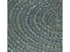 Clearance Alfombra de yute hecha a mano redonda 120 cm oliva Verde