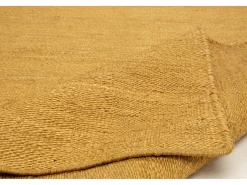 Alfombra De Salón-Alfombra de yute hecha a mano 130x190 cm Oro Forest Dorado