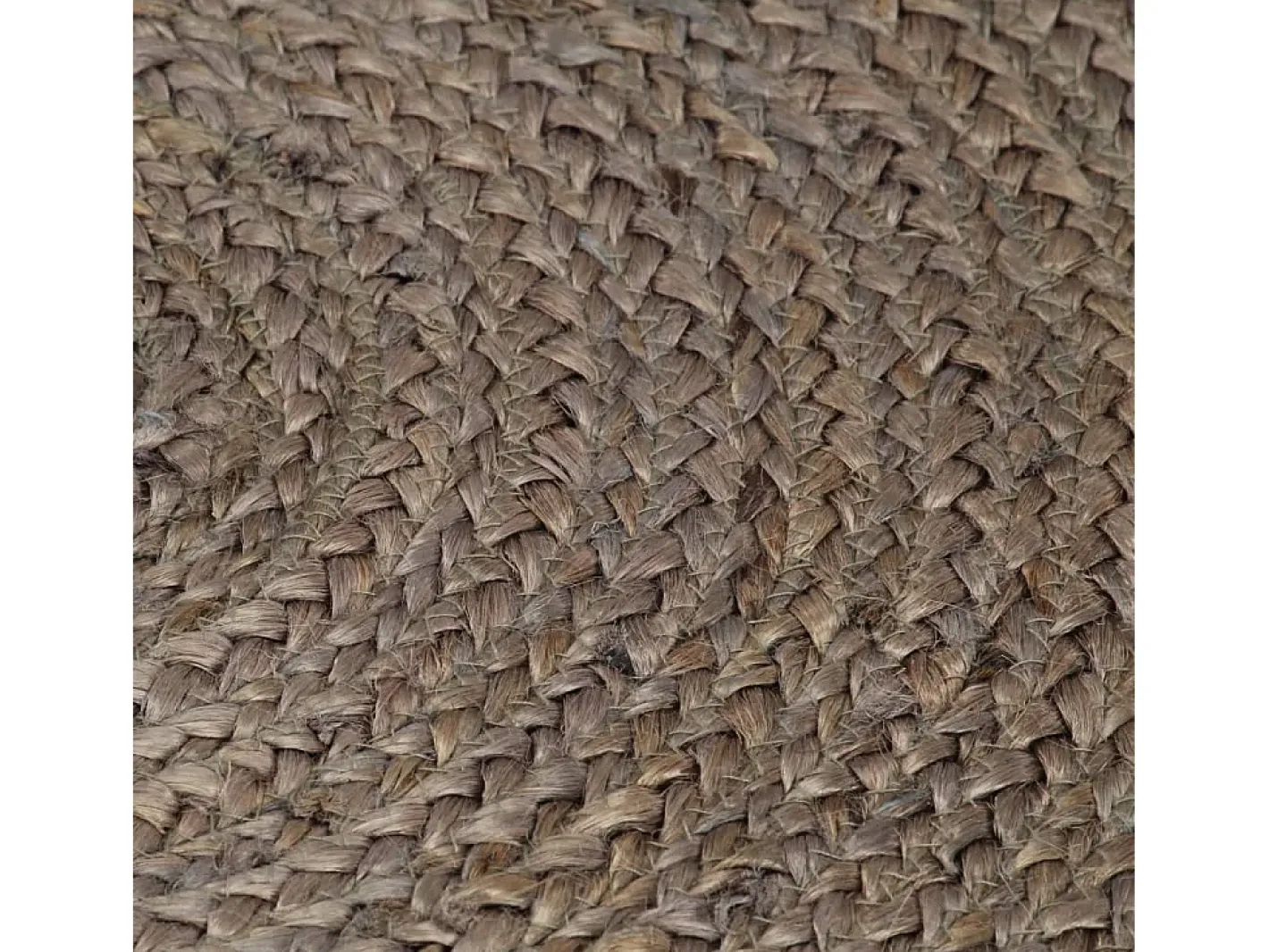 Outlet Alfombra de yute hecha a mano redonda 120 cm Gris
