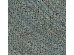 Alfombra de yute tejida a mano redonda oliva 120 cm ES22046 Verde New