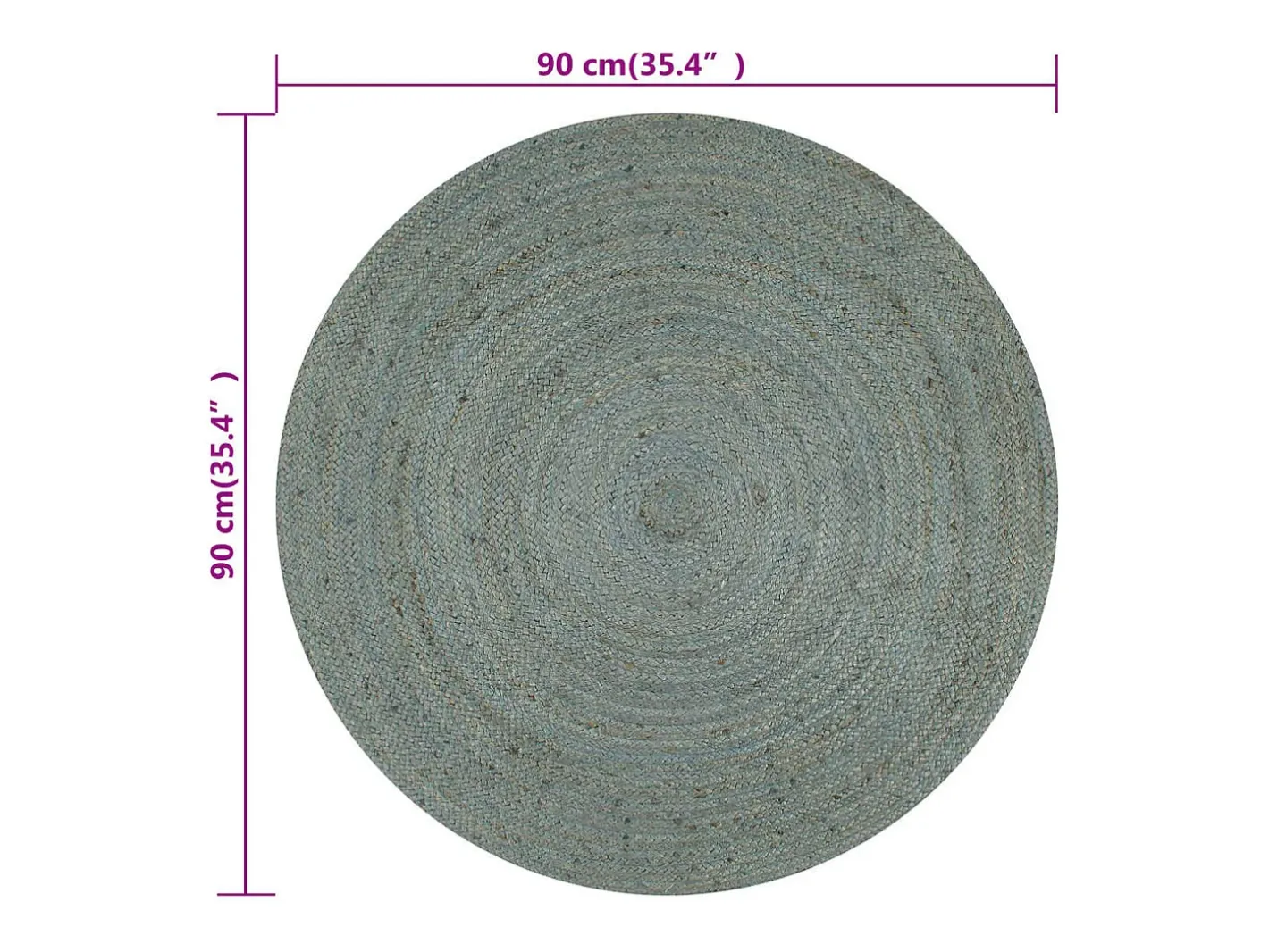 Discount Clicnbuy Alfombra de yute tejida a mano 90 cm oliva Verde