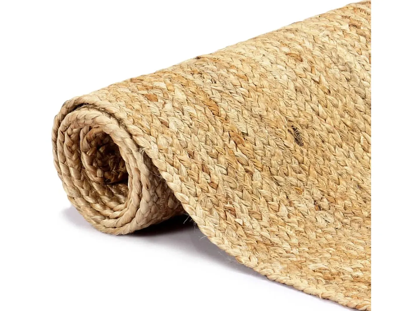 Alfombra de yute tejida a mano natural 120x180 cm ES18307 Marru00f3n