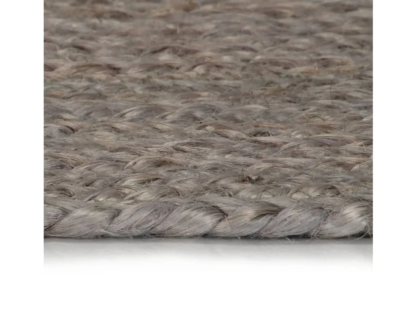 Clicnbuy Alfombra de yute tejida a mano redonda 120 cm Gris Discount