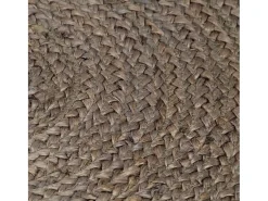 Clicnbuy Alfombra de yute tejida a mano redonda 120 cm Gris Discount