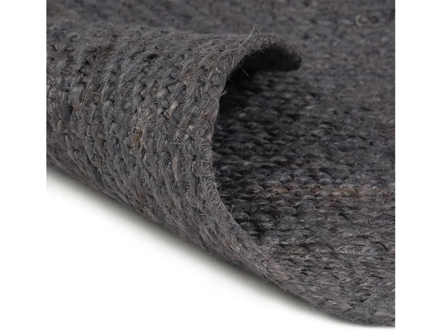 Alfombra de yute tejida a mano redonda 120 cm ES79524 Gris Hot