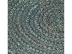 Alfombra de yute tejida a mano redonda oliva 210 cm ES74682 Verde Discount