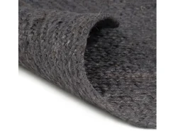 Clicnbuy Alfombra De Salón|Alfombra Redonda-Alfombra de yute tejida a mano 120 cm oscuro Gris