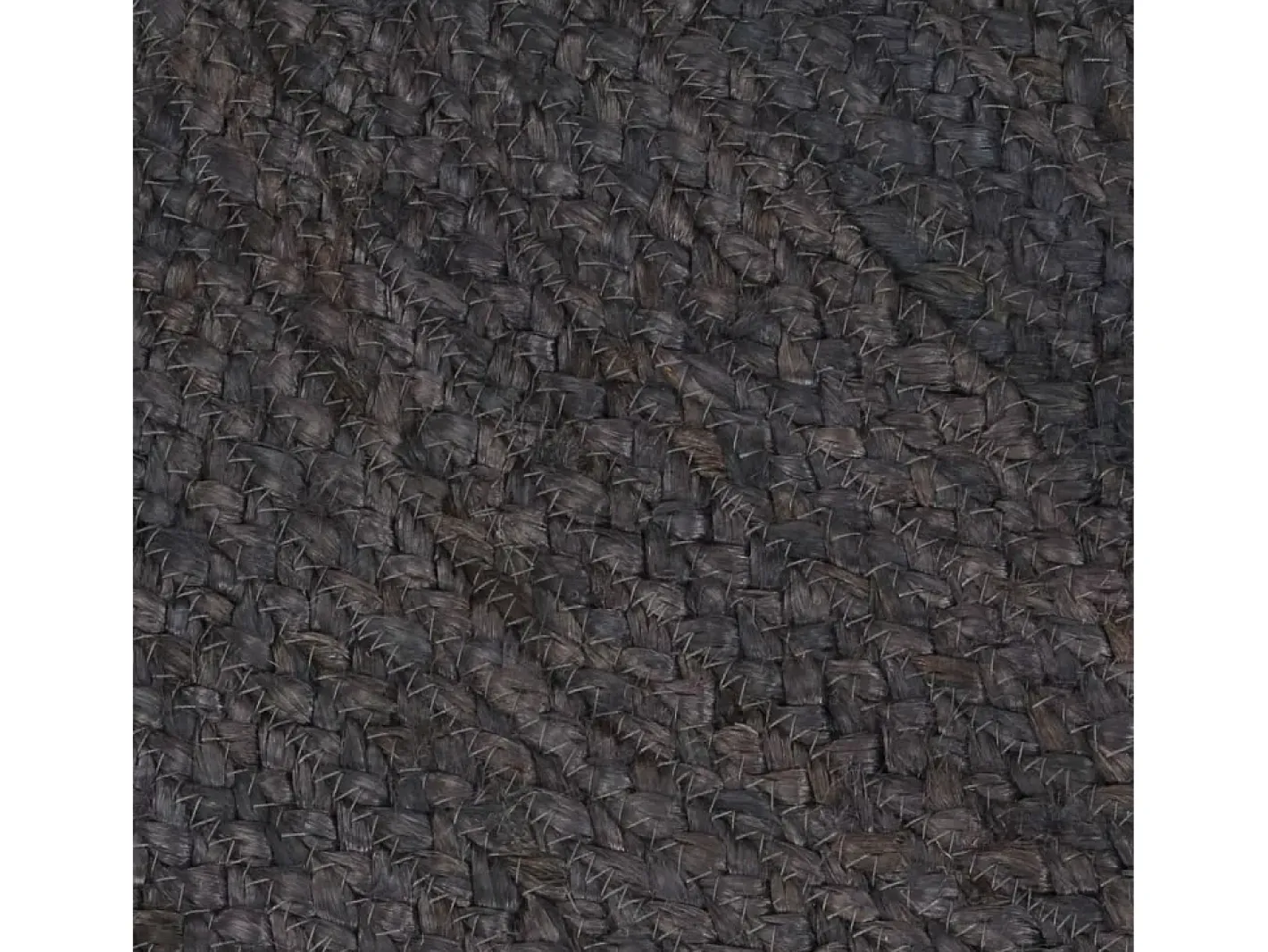 Clicnbuy Alfombra Redonda-Alfombra de yute tejida a mano redonda oscuro 240 cm Gris