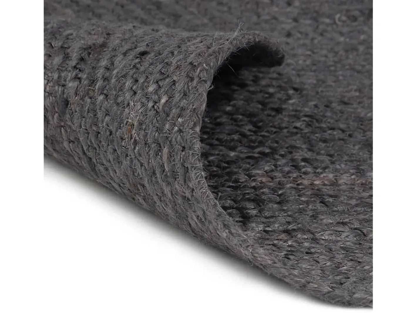 Clicnbuy Alfombra de yute tejida a mano 150 cm oscuro Gris New