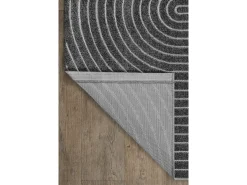 Outlet the carpet Alfombra diseño moderno Boho - Antracita - 80 x 250 cm - SANTO PLUS Gris antracita