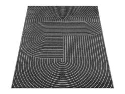 Best the carpet Alfombra diseño moderno Boho - Antracita - 160 x 220 cm - SANTO PLUS Gris antracita
