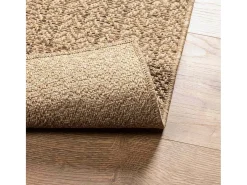Alfombra De Cocina-Alfombra efecto yute de 120x170 cm, para interior y exterior Marru00f3n