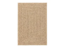 Alfombra De Cocina-Alfombra efecto yute de 120x170 cm, para interior y exterior Marru00f3n