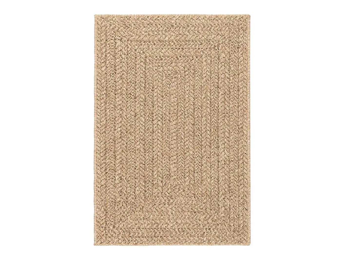 Alfombra De Cocina-Alfombra efecto yute de 120x170 cm, para interior y exterior Marru00f3n