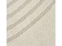 the carpet Alfombra De Salón|Alfombra Redonda-Alfombra Elisa Diseño Geométrico, , 120 cm, Redondo Crema
