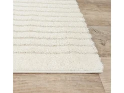 the carpet Alfombra Elisa Diseño Geométrico, , 80 x 150 cm Crema New