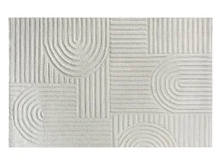 Online OZAIA Alfombra en relieve con motivos de arcos 100% lana - 200 x 290 cm - 2200g/m2 - - ASSINIE Marfil