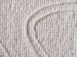 OZAIA Alfombra De Salón-Alfombra en relieve de lana 100% tufted a mano con motivo abstracto, 160 x 230, , CELESTIA Marfil