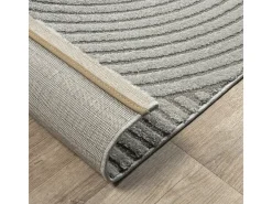the carpet Alfombra De Salón-Alfombra Everest Modern 3D alto-bajo - - 80 x 150 cm Gris