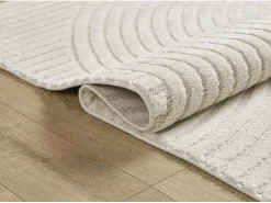 the carpet Alfombra Everest Modern 3D alto-bajo - - 120 x 170 cm Crema Online