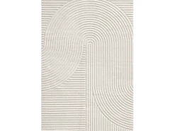 the carpet Alfombra De Salón-Alfombra Everest Modern 3D alto-bajo - - 80 x 150 cm Crema