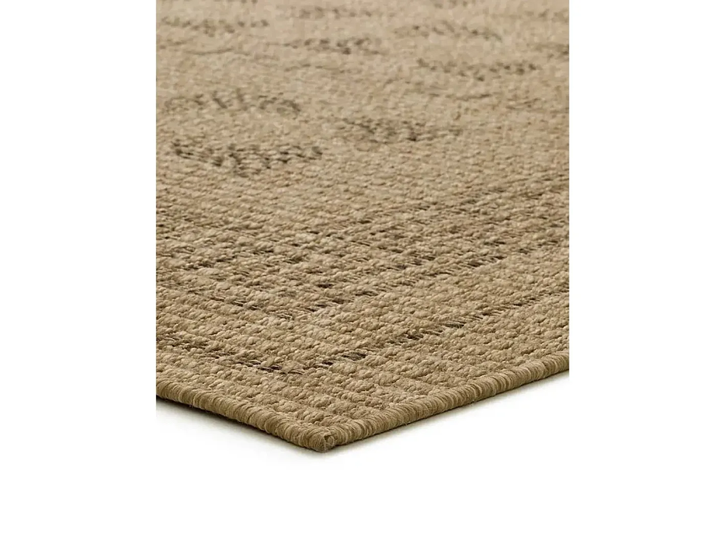 Alfombra exterior - clásico efecto yute - natural - 80 x 150 cm - ACRA Marru00f3n Online