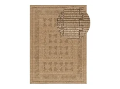 Alfombra exterior - clásico efecto yute - natural - 80 x 150 cm - ACRA Marru00f3n Online