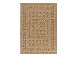 Alfombra exterior - clásico efecto yute - natural - 160 x 230 cm - ACRA Marru00f3n Clearance