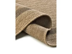 Alfombra exterior - efecto yute - natural - 80 x 150 cm - ACRA Marru00f3n Hot