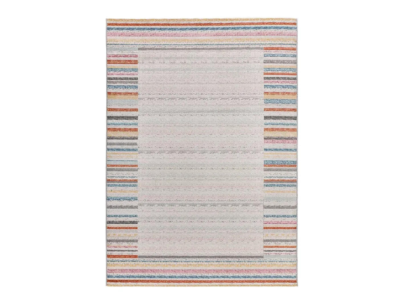 Alfombra De Exterior-Alfombra exterior - geométrico - multicolor - 120 x 170 cm - SAMARA Beige / Multicolor