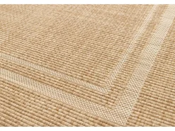 Alfombra exterior - geométrico aspecto yute - - 80 x 150 cm - GUINEA Beige Online