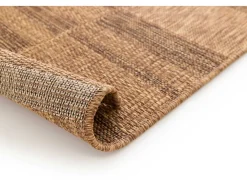 Alfombra exterior - geométrico aspecto yute - natural - 120 x 170 cm - GUINEA Color natural oscuro Sale