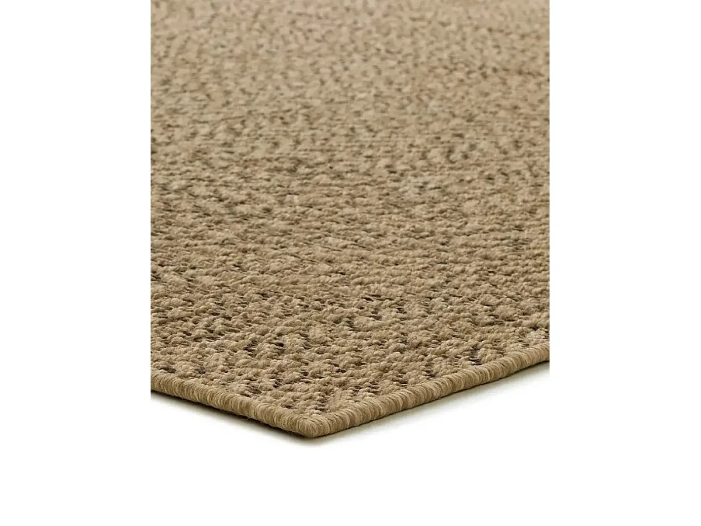 Alfombra exterior - geométrico efecto yute - natural - 160 x 230 cm - ACRA Marru00f3n Best