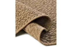 Alfombra exterior - geométrico efecto yute - natural - 160 x 230 cm - ACRA Marru00f3n Best