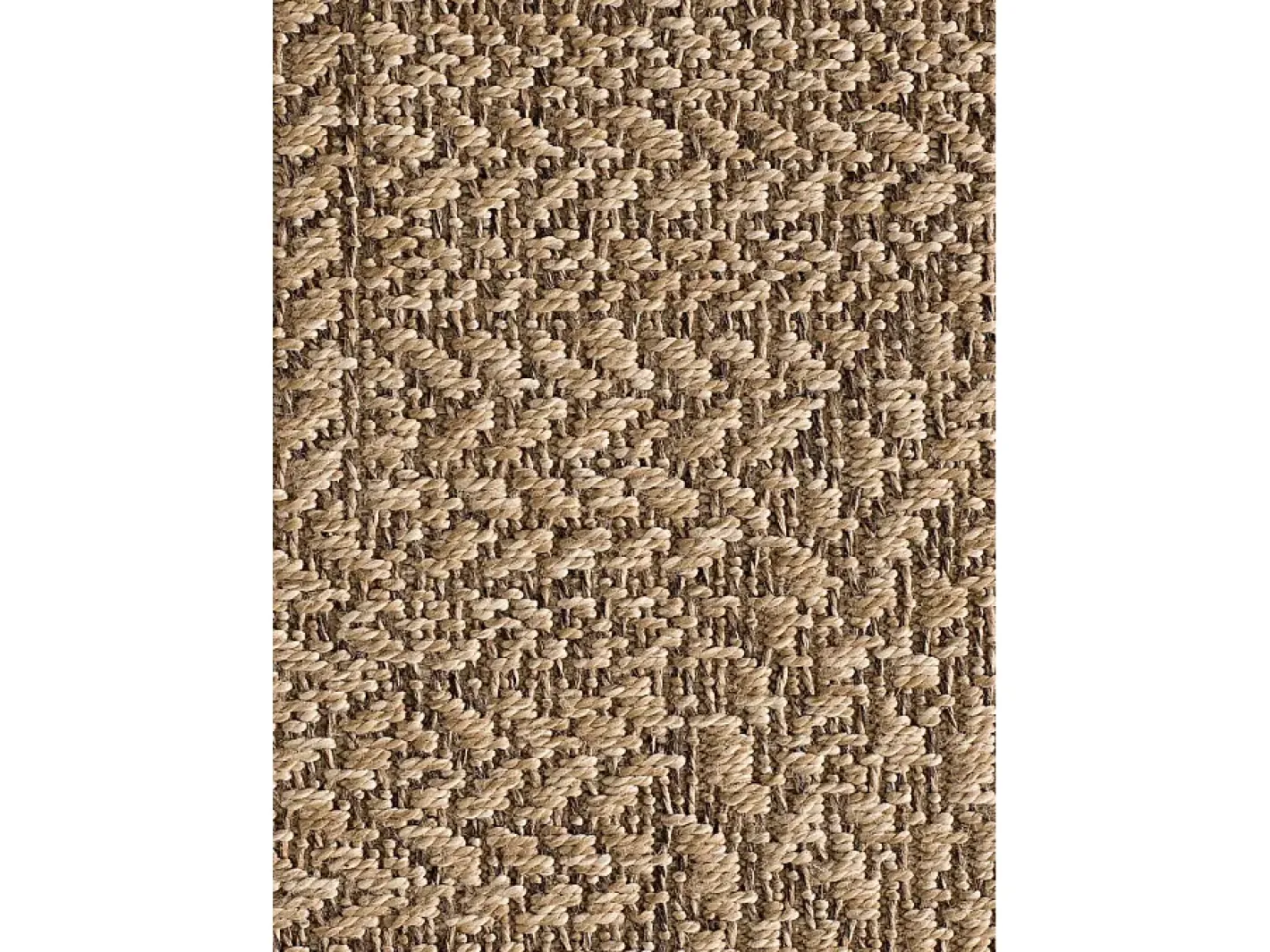 Alfombra exterior - geométrico efecto yute - natural - 160 x 230 cm - ACRA Marru00f3n Best