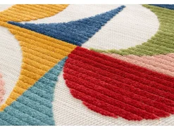 Alfombra De Exterior-Alfombra exterior - geométrico con relieve - - 80 x 150 cm - MILA Multicolor