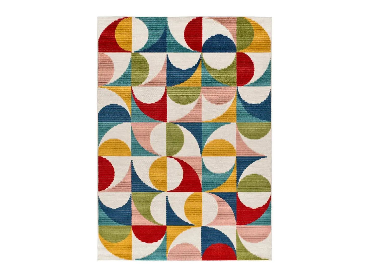 Alfombra De Exterior-Alfombra exterior - geométrico con relieve - - 80 x 150 cm - MILA Multicolor