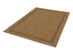 Hot Alfombra exterior - geométrico aspecto yute - natural - 120 x 170 cm - GUINEA Color natural oscuro