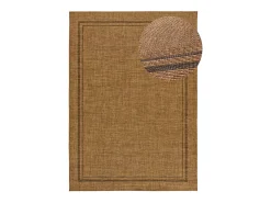 Hot Alfombra exterior - geométrico aspecto yute - natural - 120 x 170 cm - GUINEA Color natural oscuro