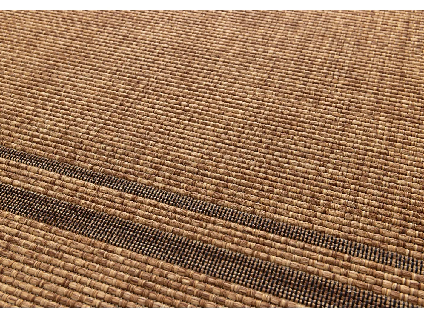 Hot Alfombra exterior - geométrico aspecto yute - natural - 120 x 170 cm - GUINEA Color natural oscuro