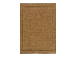 Hot Alfombra exterior - geométrico aspecto yute - natural - 120 x 170 cm - GUINEA Color natural oscuro