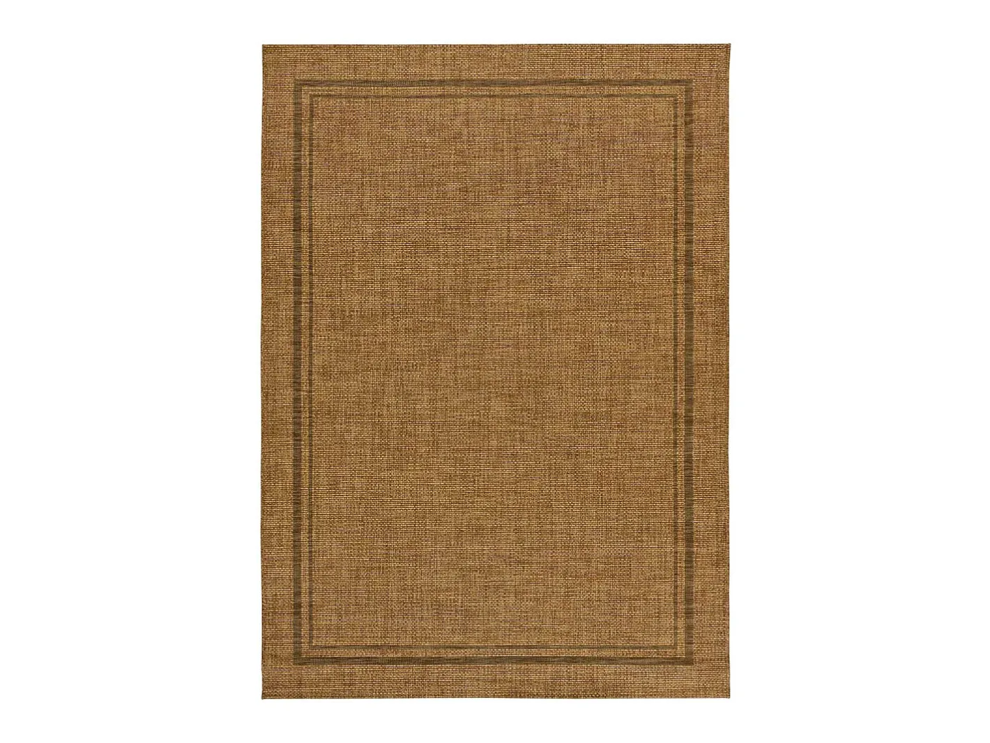Hot Alfombra exterior - geométrico aspecto yute - natural - 120 x 170 cm - GUINEA Color natural oscuro