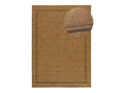Best Alfombra exterior - geométrico aspecto yute - natural - 80 x 150 cm - GUINEA Color natural oscuro