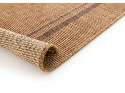 Best Alfombra exterior - geométrico aspecto yute - natural - 80 x 150 cm - GUINEA Color natural oscuro