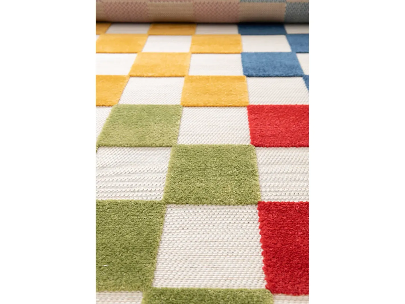 Alfombra De Exterior-Alfombra exterior - geométrico con relieve - - 80 x 150 cm - MILA Multicolor